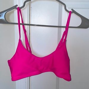 Shein Bikini Top Hot Pink
